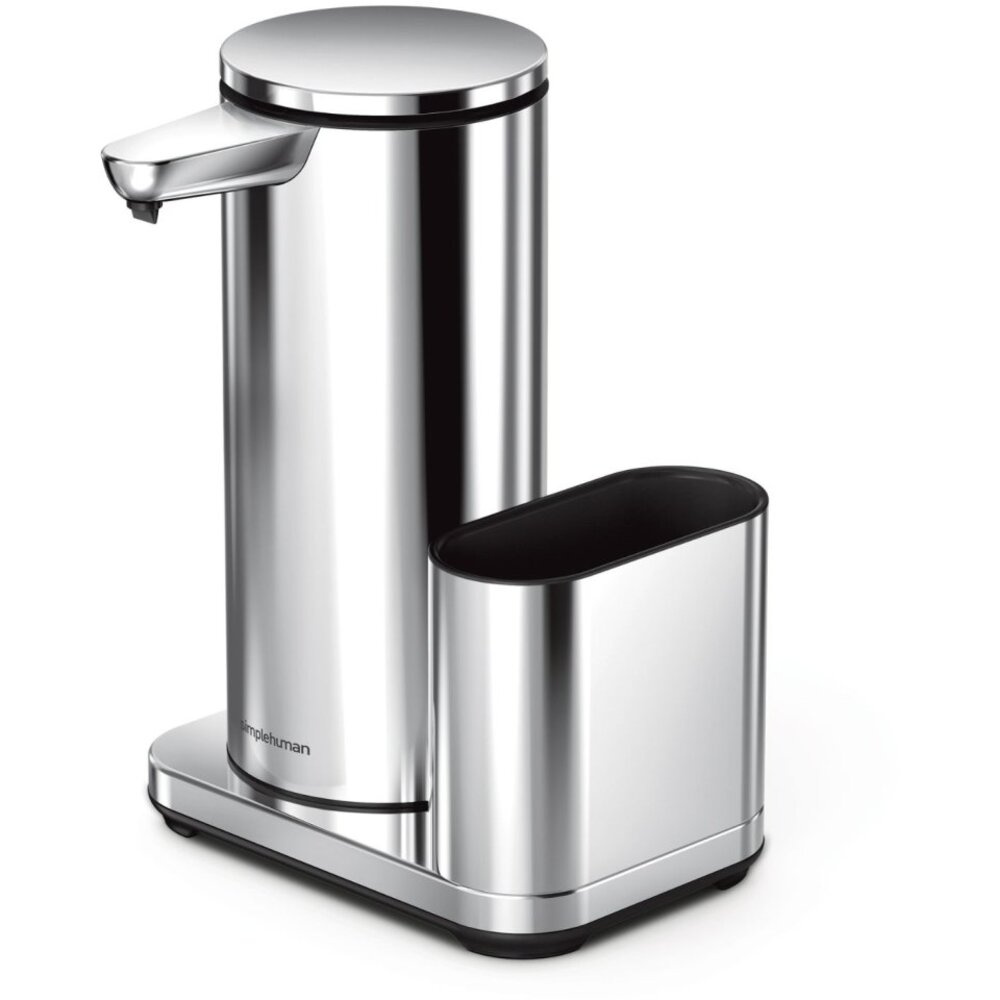 Simplehuman 414ml + Schwammhalter - glänzender Edelstahl