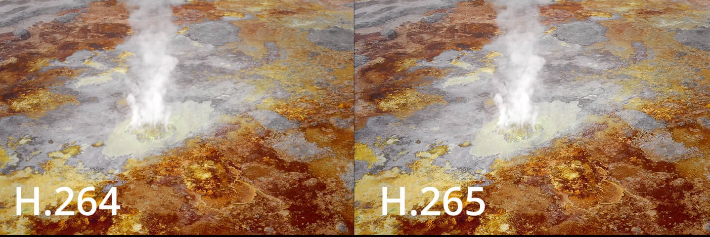 Der H.265 Codec bietet bessere Bildqualität