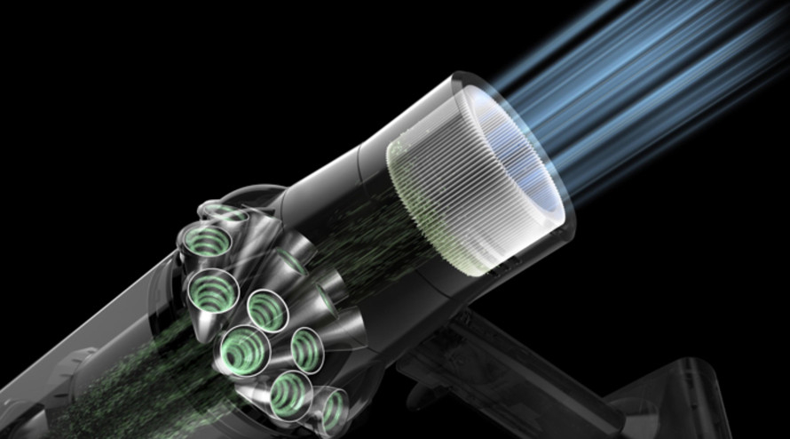 Hocheffiziente Filtration des gesamten Gerätes